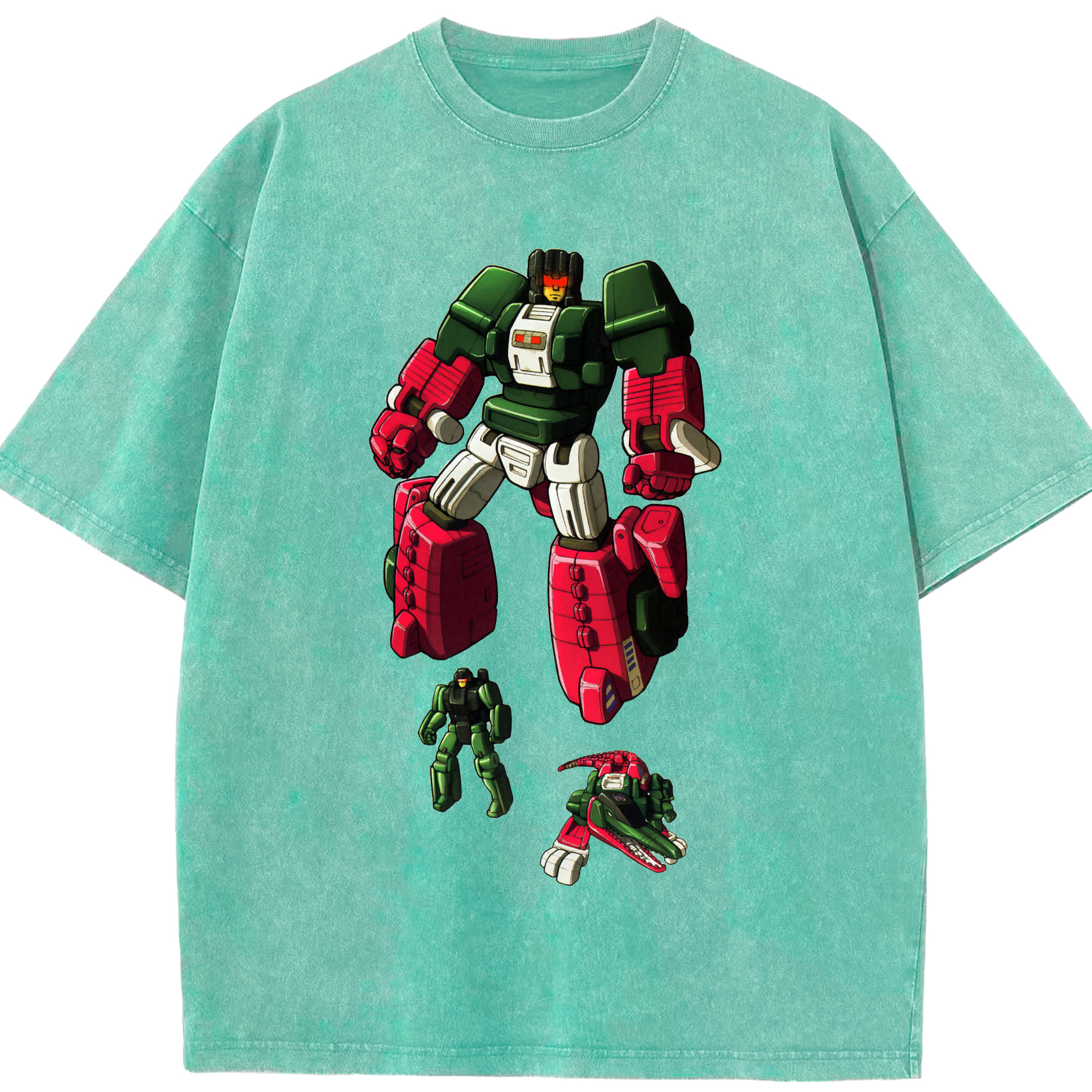 （画像用）  綿100% ヴィンテージ風 半袖Tシャツ（フロントプリント）